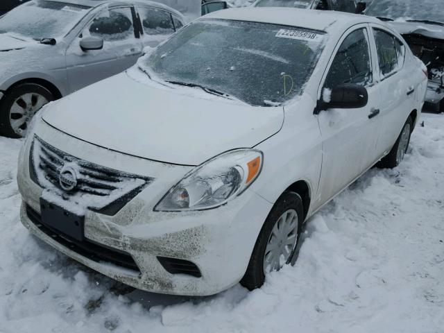 3N1CN7AP6CL911379 - 2012 NISSAN VERSA S WHITE photo 2