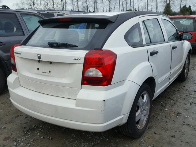 1B3HB48B38D652224 - 2008 DODGE CALIBER SX WHITE photo 4