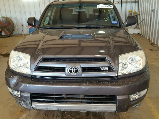 JTEZT14R248003529 - 2004 TOYOTA 4RUNNER SR GRAY photo 7