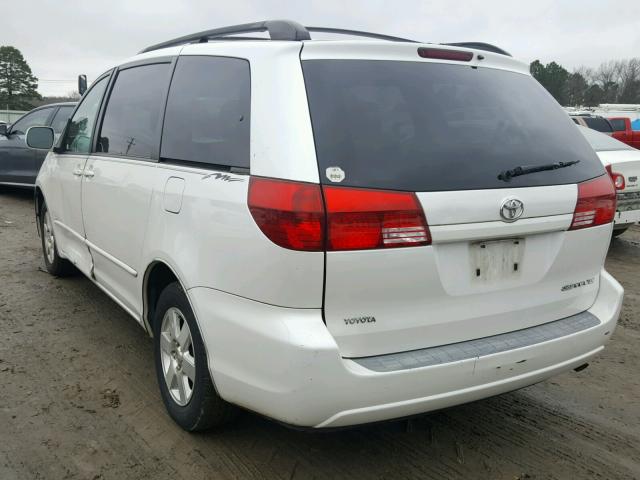 5TDZA22C35S382908 - 2005 TOYOTA SIENNA XLE WHITE photo 3