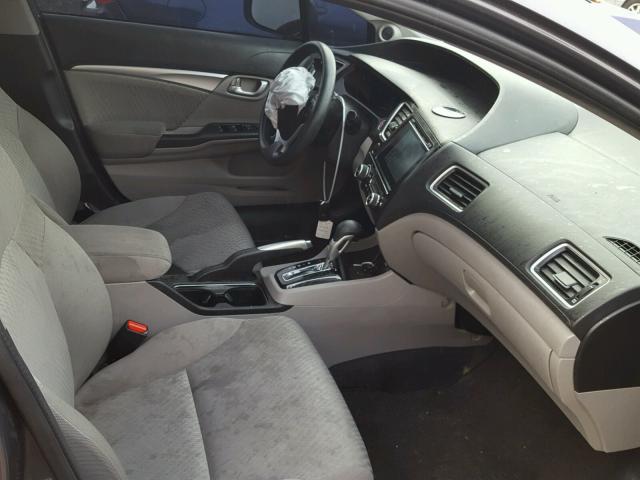 19XFB2F85FE298395 - 2015 HONDA CIVIC EX გრაფიტი ფოტო 5