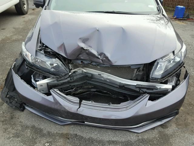 19XFB2F85FE298395 - 2015 HONDA CIVIC EX გრაფიტი ფოტო 7