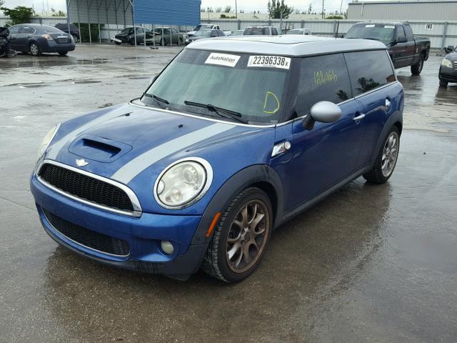 WMWMM33578TP70329 - 2008 MINI COOPER S C BLUE photo 2