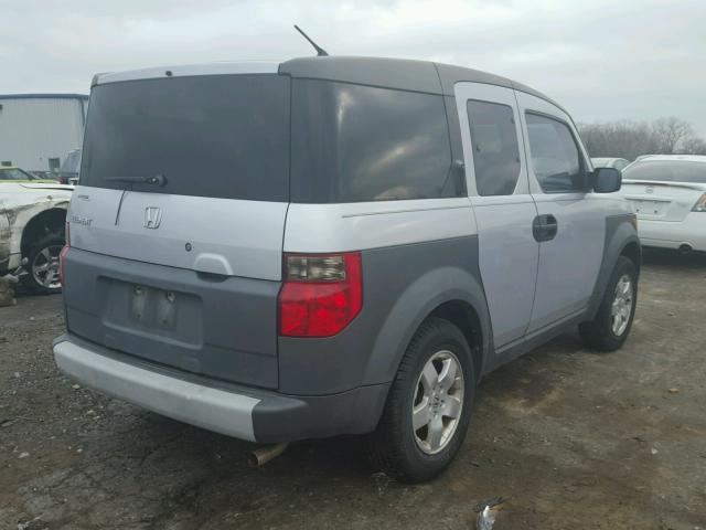 5J6YH185X3L018472 - 2003 HONDA ELEMENT EX SILVER photo 4