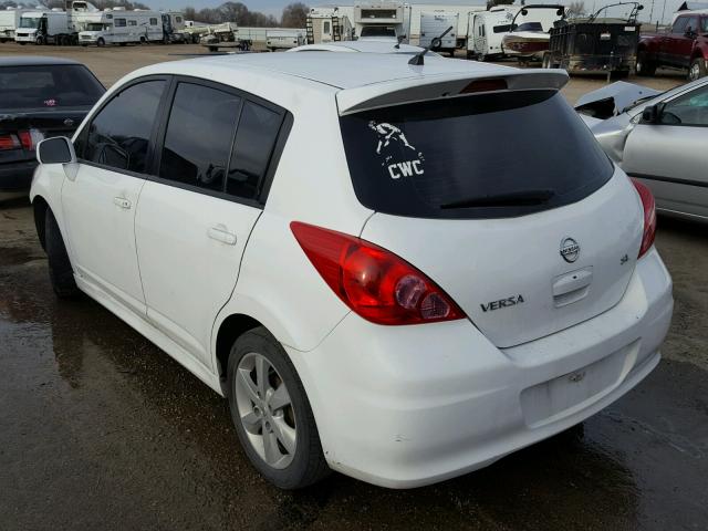 3N1BC1CP2BL390364 - 2011 NISSAN VERSA S WHITE photo 3