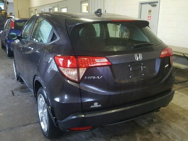 3CZRU6H31GM710202 - 2016 HONDA HR-V LX BLACK photo 3