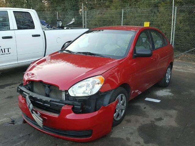 KMHCN4ACXBU615371 - 2011 HYUNDAI ACCENT GLS RED photo 2