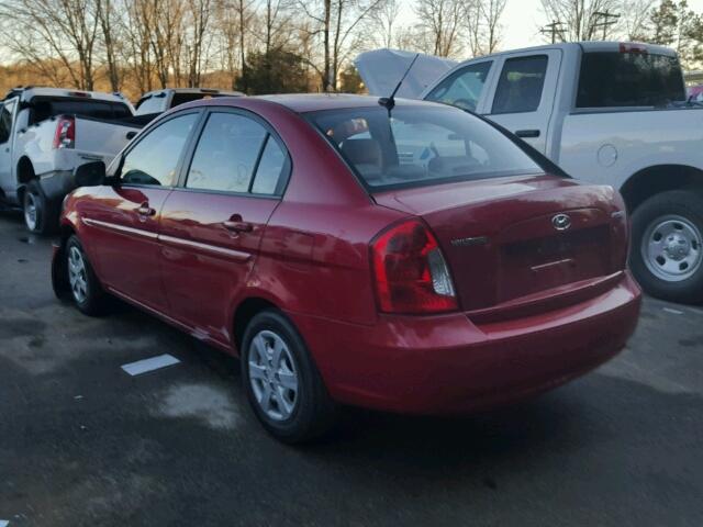 KMHCN4ACXBU615371 - 2011 HYUNDAI ACCENT GLS RED photo 3