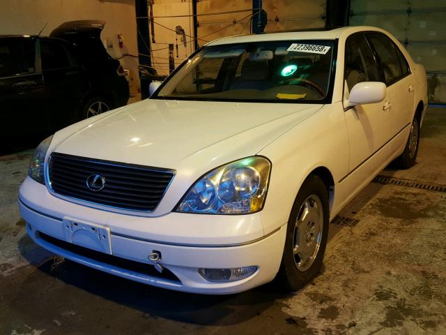 JTHBN30F620069227 - 2002 LEXUS LS 430 WHITE photo 2