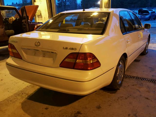 JTHBN30F620069227 - 2002 LEXUS LS 430 WHITE photo 4