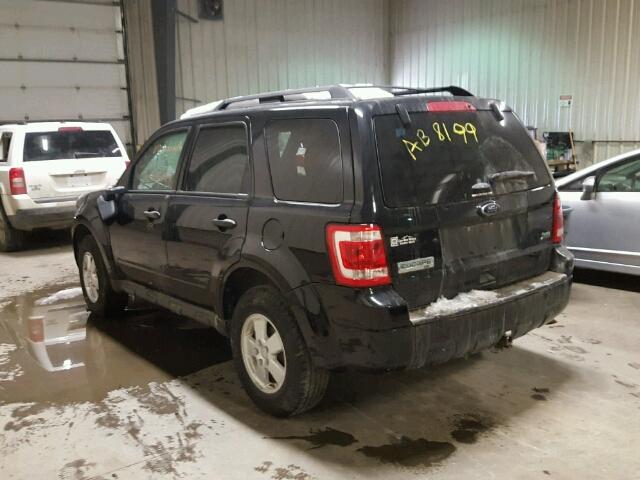 1FMCU9DG7CKB46171 - 2012 FORD ESCAPE XLT BLACK photo 3