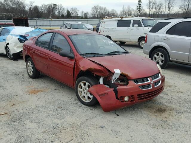 1B3ES56C84D547919 - 2004 DODGE NEON SXT RED photo 1