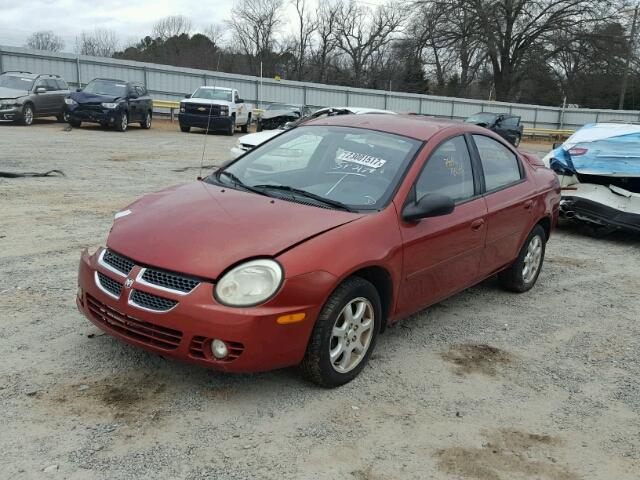 1B3ES56C84D547919 - 2004 DODGE NEON SXT RED photo 2