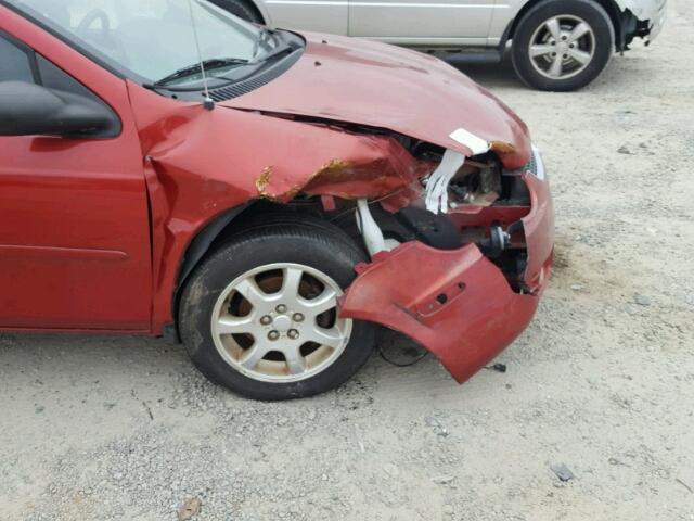 1B3ES56C84D547919 - 2004 DODGE NEON SXT RED photo 9