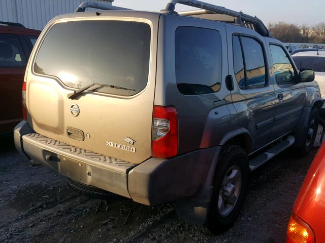 5N1ED28T04C665212 - 2004 NISSAN XTERRA XE SILVER photo 4