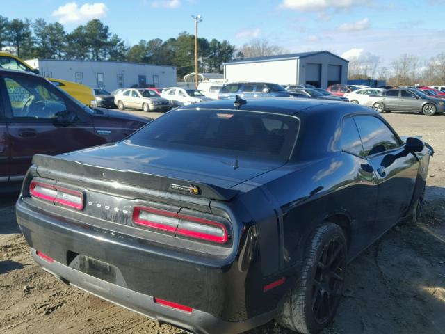 2C3CDZFJXFH744588 - 2015 DODGE CHALLENGER BLACK photo 4