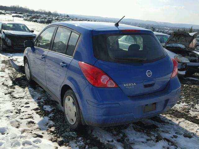 3N1BC13EX8L448132 - 2008 NISSAN VERSA S BLUE photo 3