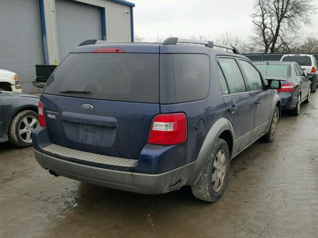 1FMZK01185GA18474 - 2005 FORD FREESTYLE BLUE photo 4