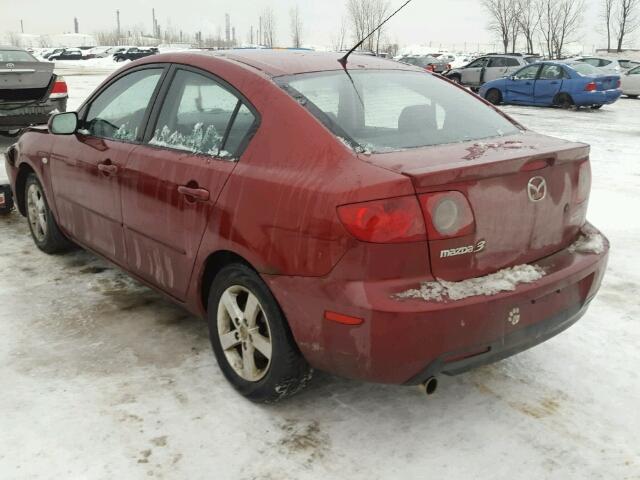 JM1BK12F161507292 - 2006 MAZDA 3 I RED photo 3