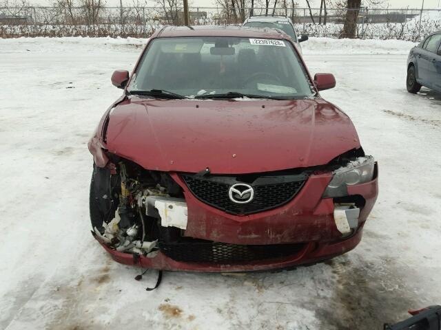 JM1BK12F161507292 - 2006 MAZDA 3 I RED photo 9