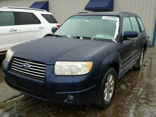 JF1SG65626H739178 - 2006 SUBARU FORESTER 2 BLUE photo 2