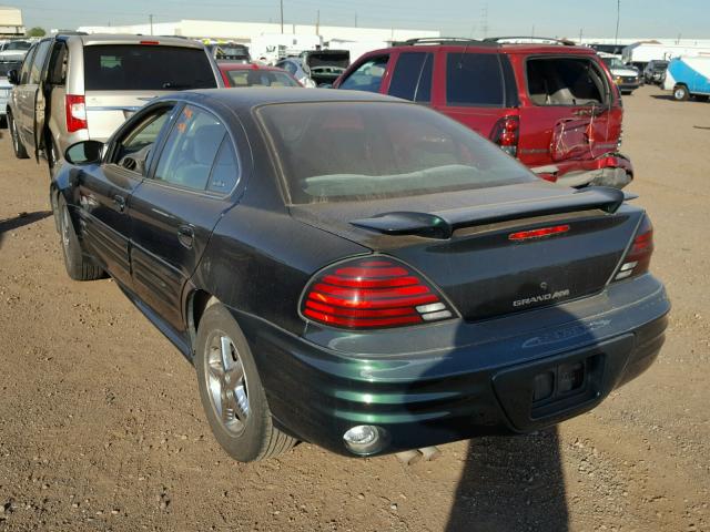 1G2NF52E02M646889 - 2002 PONTIAC GRAND AM S GREEN photo 3