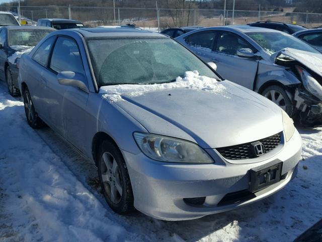 1HGEM21954L034170 - 2004 HONDA CIVIC EX SILVER photo 1