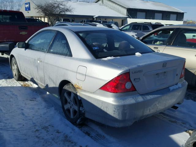 1HGEM21954L034170 - 2004 HONDA CIVIC EX SILVER photo 3