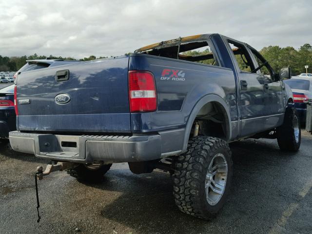 1FTPW14574KC98324 - 2004 FORD F150 SUPER BLUE photo 4