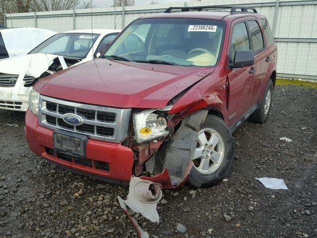 1FMCU03188KB93399 - 2008 FORD ESCAPE XLT RED photo 2