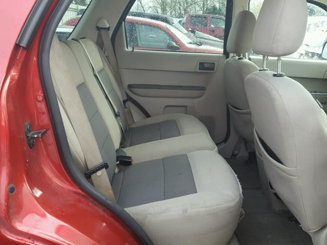 1FMCU03188KB93399 - 2008 FORD ESCAPE XLT RED photo 6