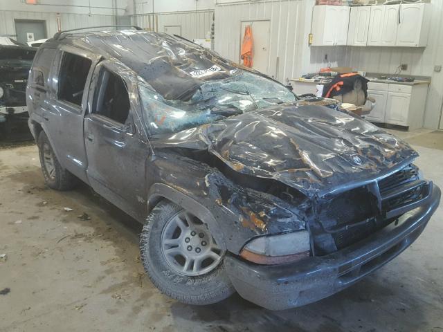 1B4HS38N22F187530 - 2002 DODGE DURANGO SP BLACK photo 1