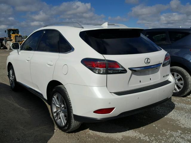 2T2ZK1BA4FC185869 - 2015 LEXUS RX 350 WHITE photo 3