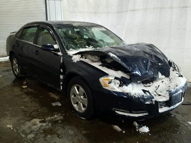 2G1WT58N881381085 - 2008 CHEVROLET IMPALA LT BLUE photo 1