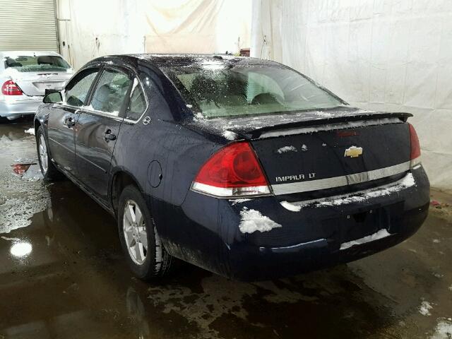 2G1WT58N881381085 - 2008 CHEVROLET IMPALA LT BLUE photo 3