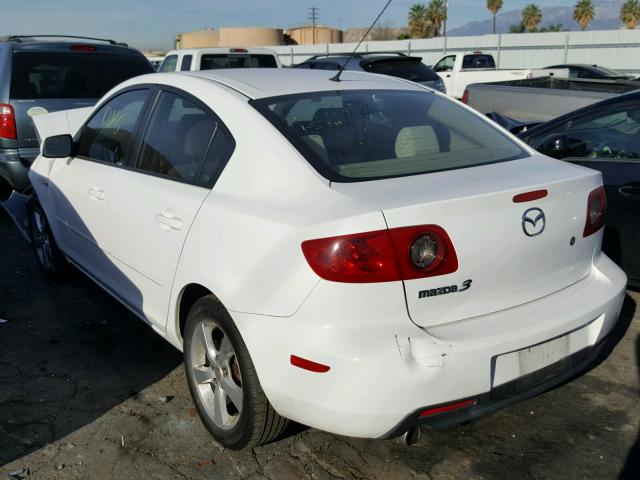 JM1BK32F141130732 - 2004 MAZDA 3 I WHITE photo 3