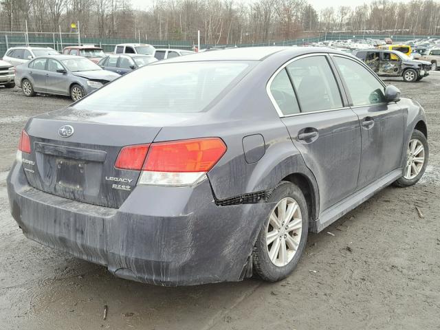 4S3BMBG62C3016769 - 2012 SUBARU LEGACY 2.5 GRAY photo 4