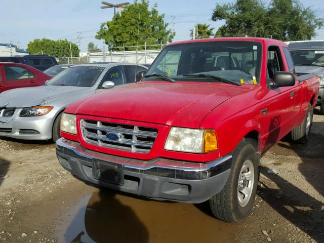 1FTYR14U92PA63720 - 2002 FORD RANGER SUP RED photo 2