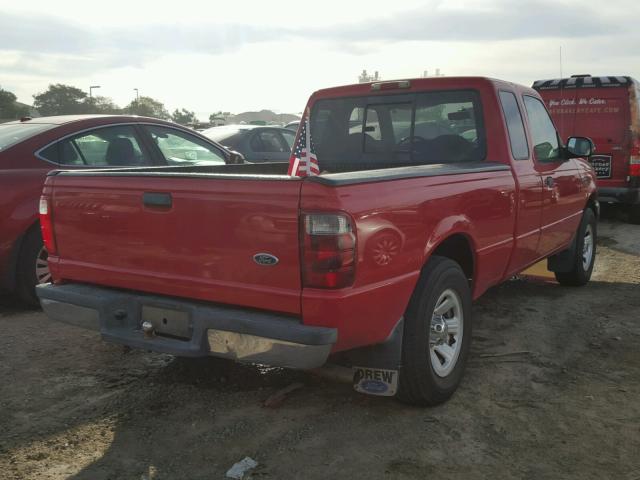 1FTYR14U92PA63720 - 2002 FORD RANGER SUP RED photo 4