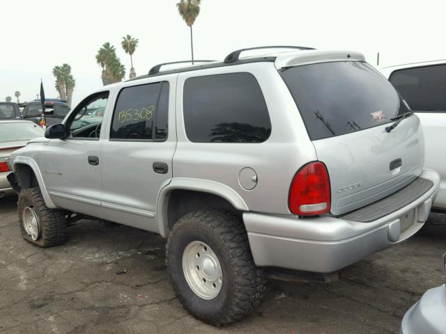 1B4HS28N51F641164 - 2001 DODGE DURANGO SILVER photo 3