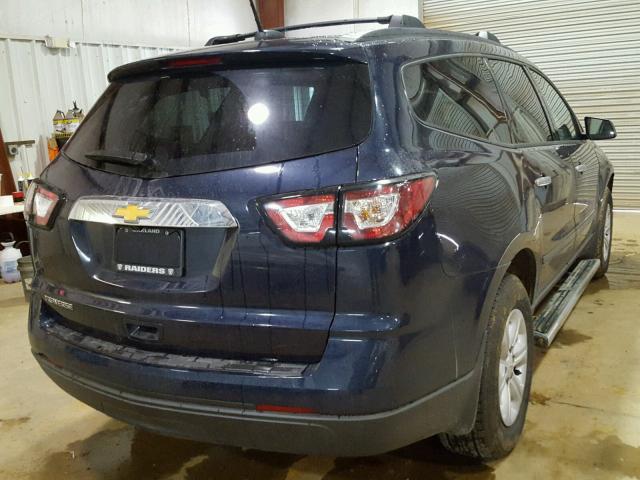 1GNKRFKD3HJ304194 - 2017 CHEVROLET TRAVERSE L BLUE photo 4