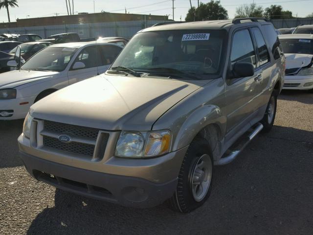 1FMYU60E22UB91837 - 2002 FORD EXPLORER S GOLD photo 2