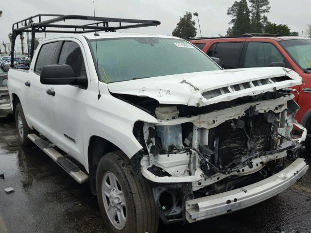 5TFEM5F14EX071398 - 2014 TOYOTA TUNDRA CRE WHITE photo 1