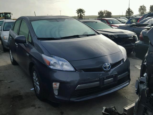 JTDKN3DP8E3061430 - 2014 TOYOTA PRIUS PLUG CHARCOAL photo 1