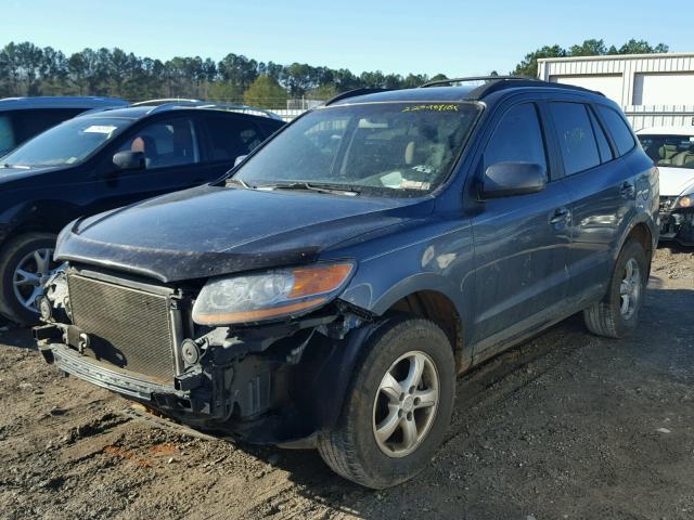 5NMSG73D98H216968 - 2008 HYUNDAI SANTA FE G ლურჯი ფოტო 2