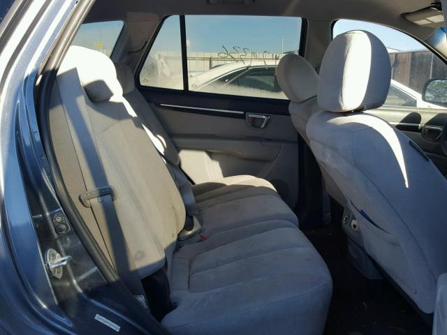 5NMSG73D98H216968 - 2008 HYUNDAI SANTA FE G ლურჯი ფოტო 6