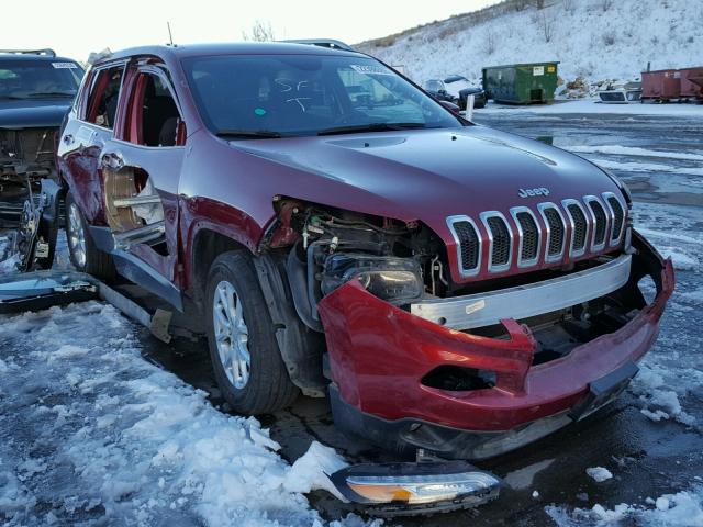 1C4PJMCS7GW153174 - 2016 JEEP CHEROKEE L RED photo 1