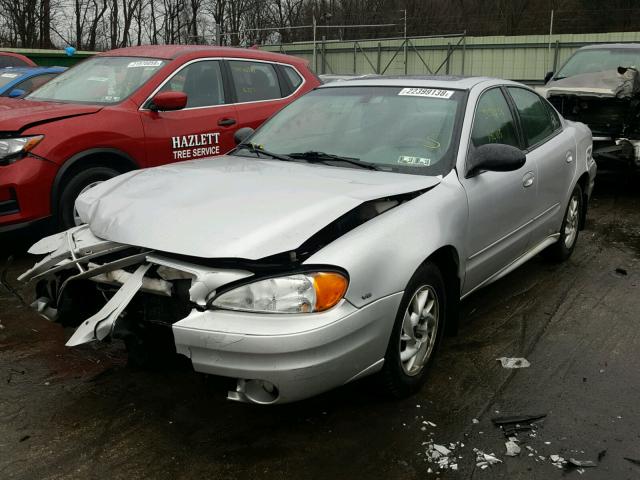 1G2NF52E84M544789 - 2004 PONTIAC GRAND AM S SILVER photo 2