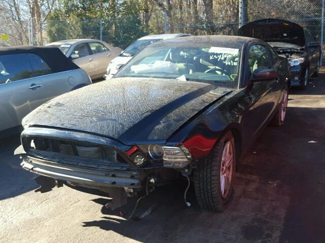 1ZVBP8AM7E5300243 - 2014 FORD MUSTANG BLACK photo 2