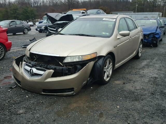 19UUA66265A013882 - 2005 ACURA TL TAN photo 2